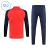 Manchester United Rode Trainings Sweatshirt Kwart-Zip 2024-25  - Kids